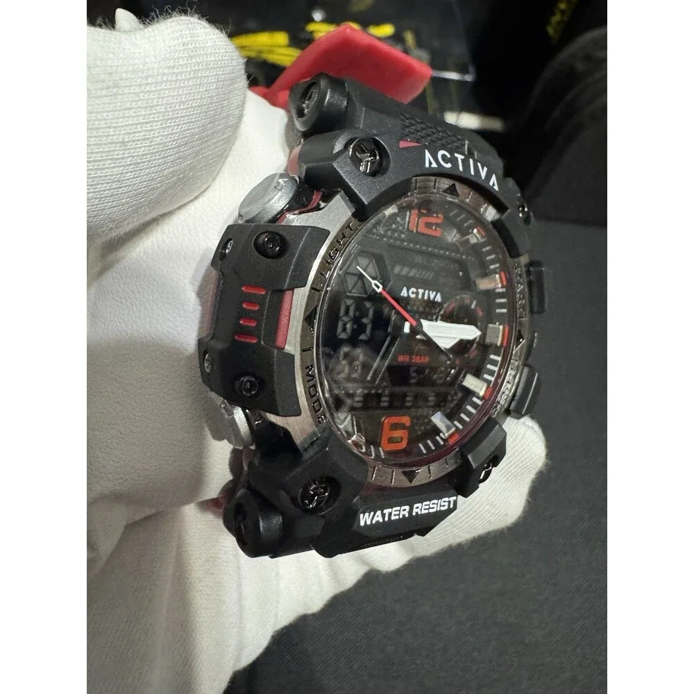 Activa X Invicta Digital Men's Watch - 49mm, Red